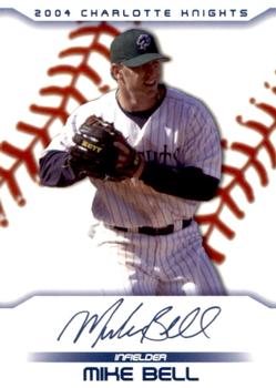 2004 Choice Charlotte Knights #2 Mike Bell Front