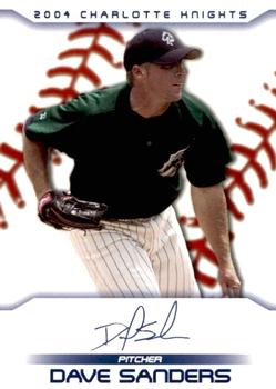 2004 Choice Charlotte Knights #18 Dave Sanders Front
