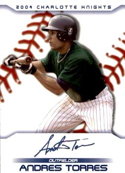2004 Choice Charlotte Knights #22 Andres Torres Front