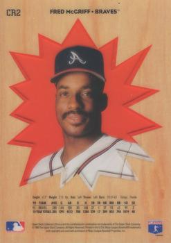 1996 Collector's Choice - You Crash the Game Gold Exchange #CR2 Fred McGriff Back