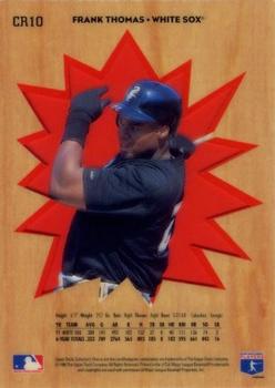 1996 Collector's Choice - You Crash the Game Gold Exchange #CR10 Frank Thomas Back