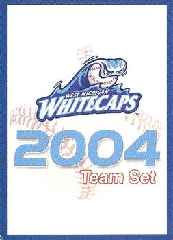2004 Choice West Michigan Whitecaps #1 Checklist Front