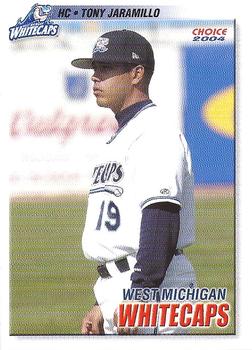 2004 Choice West Michigan Whitecaps #9 Tony Jaramillo Front