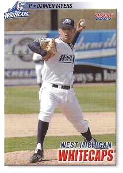 2004 Choice West Michigan Whitecaps #14 Damien Myers Front