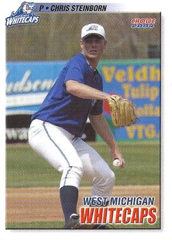 2004 Choice West Michigan Whitecaps #23 Chris Steinborn Front