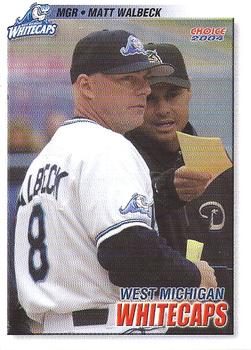 2004 Choice West Michigan Whitecaps #28 Matt Walbeck Front