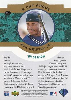 1996 Collector's Choice - Ken Griffey Jr.: A Cut Above #CA7 Ken Griffey Jr. Back