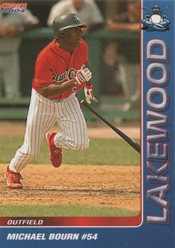 2004 Choice Lakewood BlueClaws #03 Michael Bourn Front