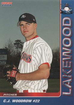 2004 Choice Lakewood BlueClaws #28 C.J. Woodrow Front