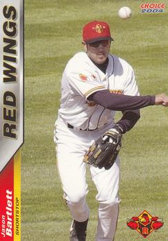 2004 Choice Rochester Red Wings #01 Jason Bartlett Front