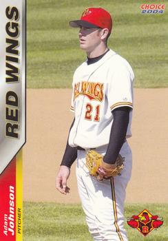 2004 Choice Rochester Red Wings #09 Adam Johnson Front