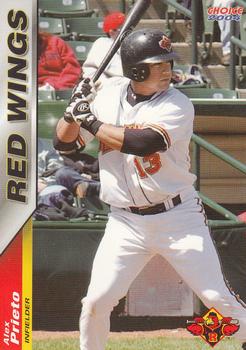 2004 Choice Rochester Red Wings #22 Alex Prieto Front