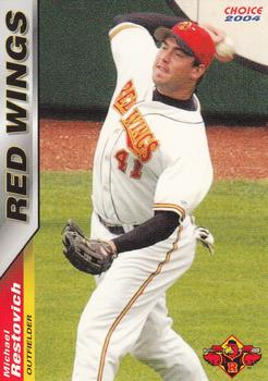 2004 Choice Rochester Red Wings #25 Michael Restovich Front