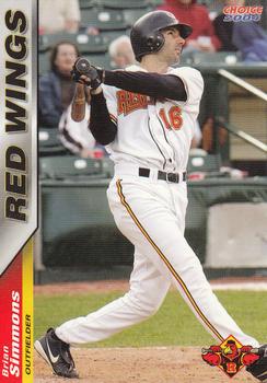 2004 Choice Rochester Red Wings #26 Brian Simmons Front