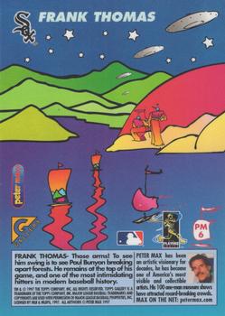 1997 Topps Gallery - Peter Max #PM6 Frank Thomas Back