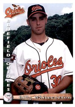 2000 Grandstand Bluefield Orioles #NNO Billy Whitecotton Front