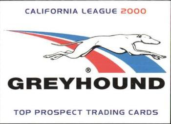 2000 Grandstand California League Top Prospects #NNO Checklist Front
