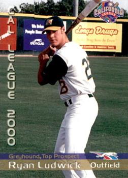 2000 Grandstand California League Top Prospects #NNO Ryan Ludwick Front