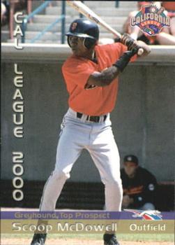 2000 Grandstand California League Top Prospects #NNO Scoop McDowell Front