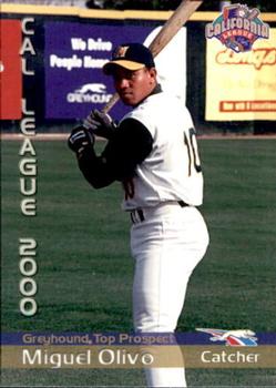 2000 Grandstand California League Top Prospects #NNO Miguel Olivo Front