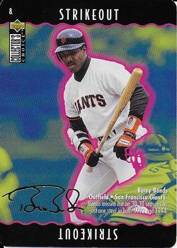 1996 Collector's Choice - You Make the Play Gold Signature #8 Barry Bonds Front