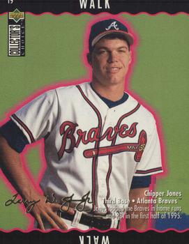 1996 Collector's Choice - You Make the Play Gold Signature #19 Chipper Jones Front