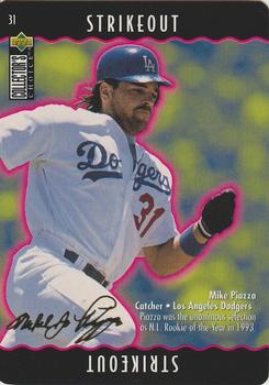1996 Collector's Choice - You Make the Play Gold Signature #31 Mike Piazza Front