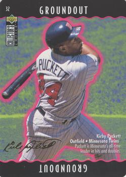 1996 Collector's Choice - You Make the Play Gold Signature #32 Kirby Puckett Front