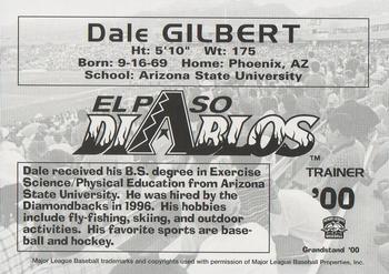 2000 Grandstand El Paso Diablos #NNO Dale Gilbert Back