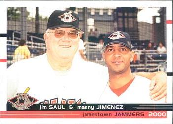 2000 Grandstand Jamestown Jammers #NNO Jim Saul / Manny Jimenez Front