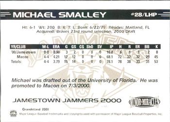 2000 Grandstand Jamestown Jammers #NNO Mike Smalley Back