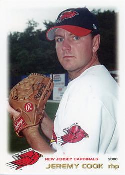 2000 Grandstand New Jersey Cardinals #NNO Jeremy Cook Front
