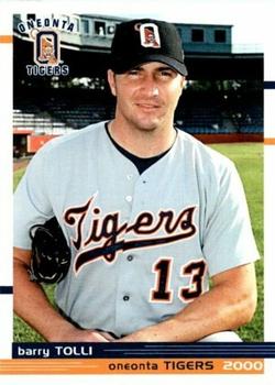 2000 Grandstand Oneonta Tigers #NNO Barry Tolli Front