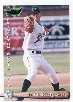 2000 Grandstand Princeton Devil Rays #NNO Jeff Ridgway Front