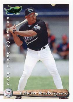 2000 Grandstand Princeton Devil Rays #NNO Edwin Rodriguez Front