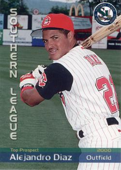 2000 Grandstand Southern League Top Prospects #NNO Alejandro Diaz Front