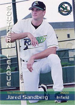 2000 Grandstand Southern League Top Prospects #NNO Jared Sandberg Front