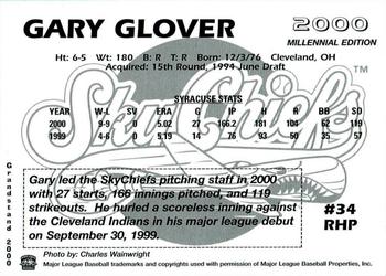 2000 Grandstand Syracuse SkyChiefs #NNO Gary Glover Back
