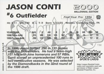 2000 Grandstand Tucson Sidewinders #NNO Jason Conti Back