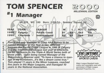 2000 Grandstand Tucson Sidewinders #NNO Tom Spencer Back