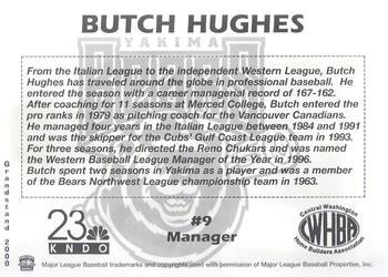 2000 Grandstand Yakima Bears #NNO Butch Hughes Back