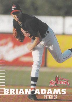 2000 Multi-Ad Lowell Spinners #25 Brian Adams Front