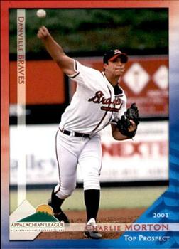 2003 Grandstand Appalachian League Top Prospects #NNO Charlie Morton Front