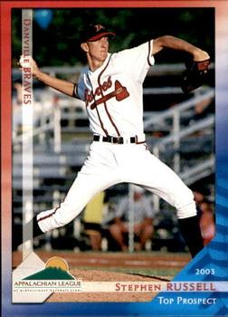 2003 Grandstand Appalachian League Top Prospects #NNO Stephen Russell Front