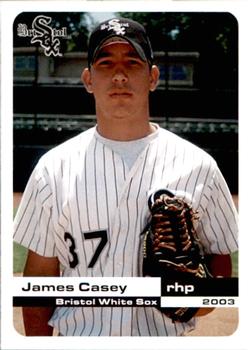 2003 Grandstand Bristol White Sox #4 James Casey Front