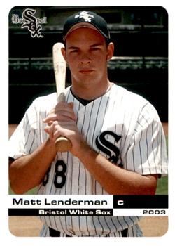 2003 Grandstand Bristol White Sox #14 Matt Lenderman Front