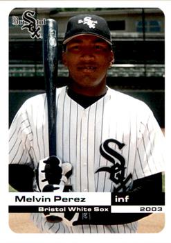 2003 Grandstand Bristol White Sox #19 Melvin Perez Front