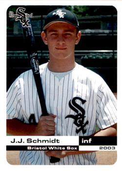 2003 Grandstand Bristol White Sox #24 J.J. Schmidt Front