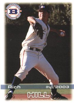 2003 Grandstand Boise Hawks #NNO Rich Hill Front