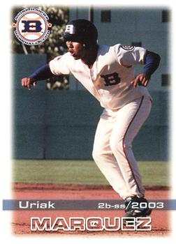 2003 Grandstand Boise Hawks #NNO Uriak Marquez Front